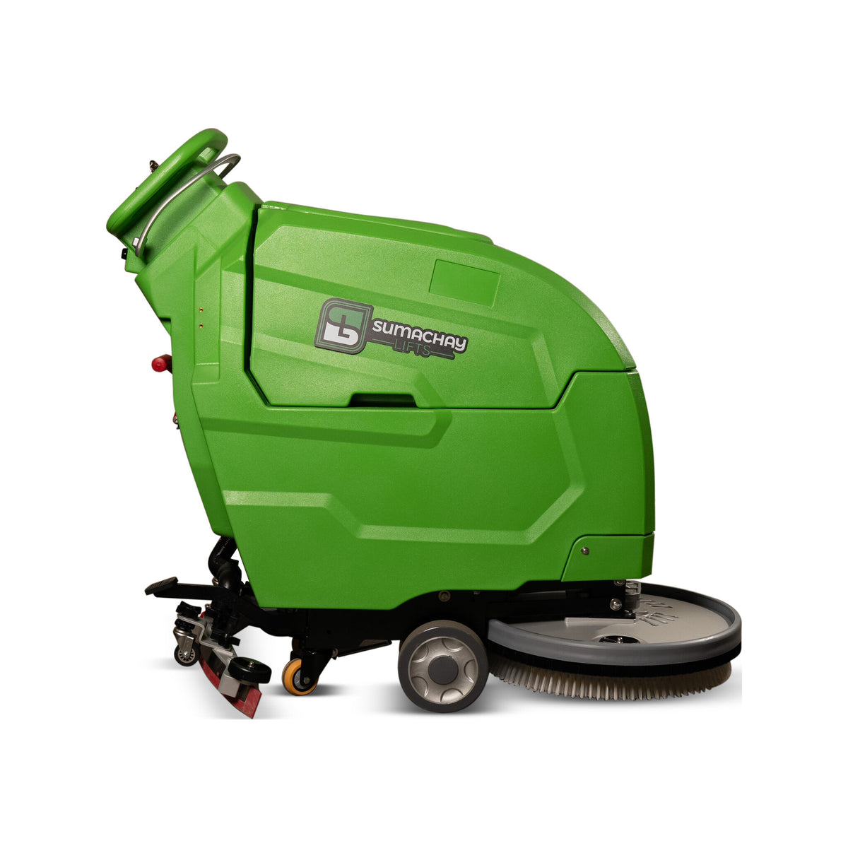 Sumachay SS60 walk-behind floor scrubber, front three-quarter view