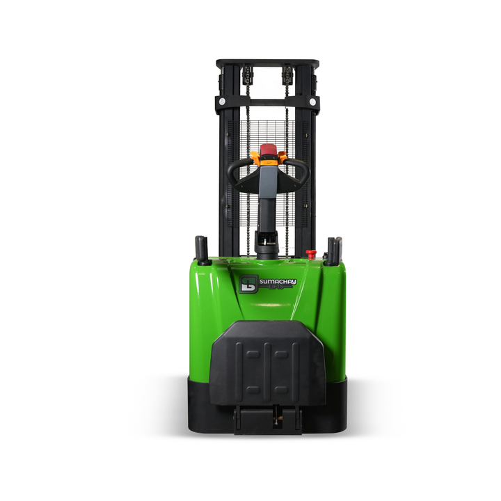 Electric stacker for warehouse operations