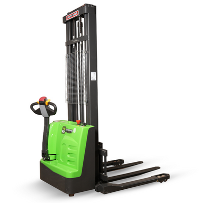 SST15 3300 lb Electric Pallet Stacker – 138″ Lift